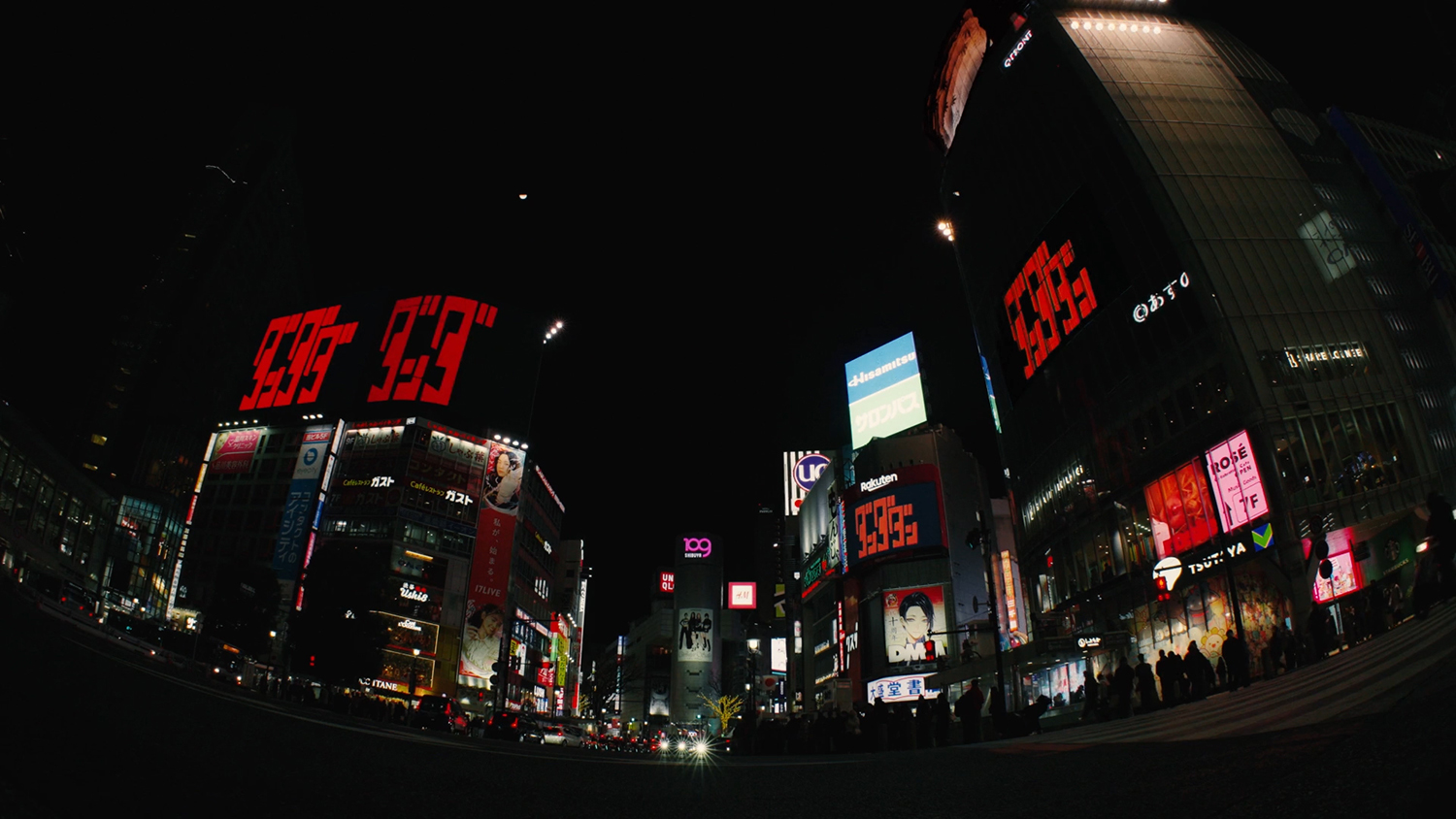集英社「ダンダダン」<br />
渋谷13面連動デジタルサイネージレポートムービー<br />
制作：ellroy