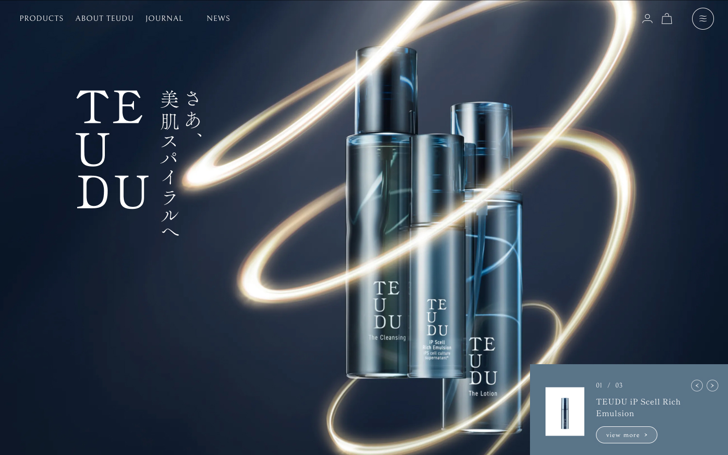 スキンケアブランド「TEUDU 」のECサイトを制作しました。<br />
<br />
<a href="https://teudu.com/" rel="noopener" target="_blank">https://teudu.com/</a>